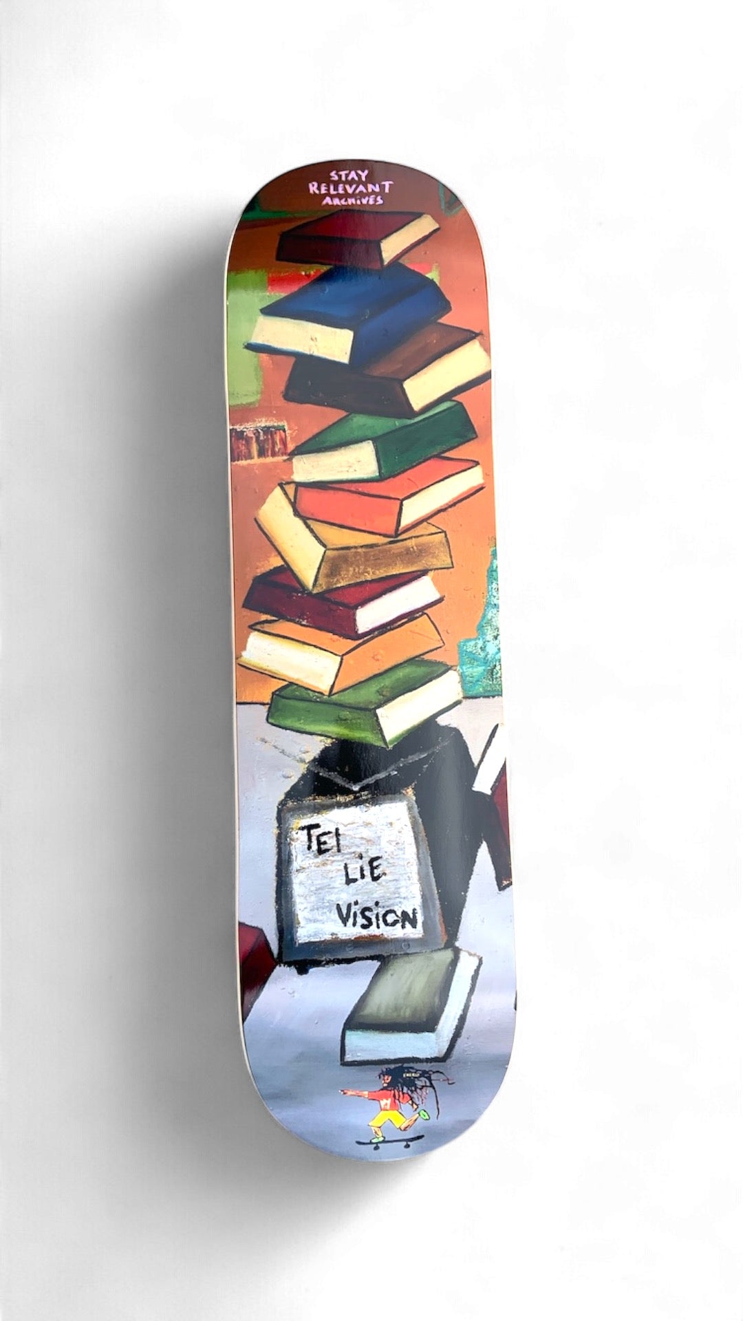 Malcolm Emilio x Stay Relevant Archive 8.25” Skateboard Deck