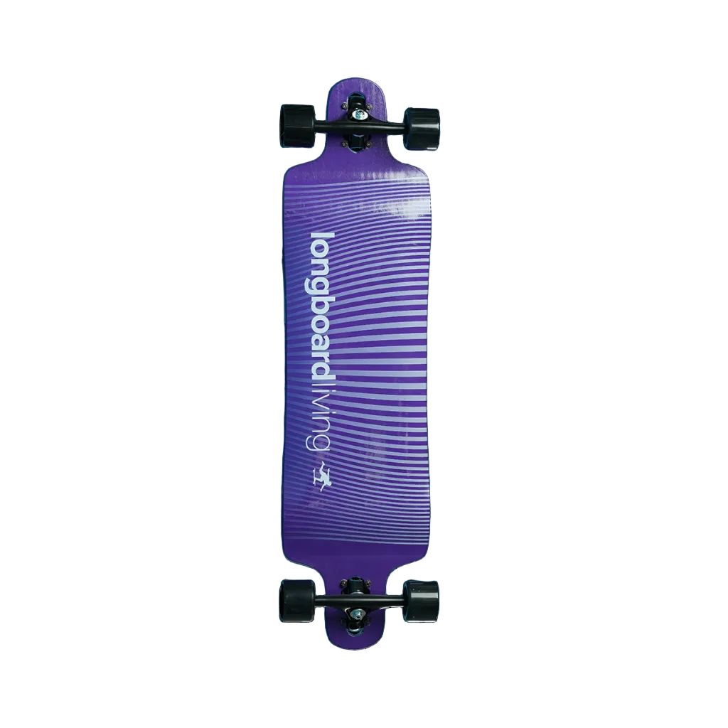 38" Longboard Living Double Drop - Purple