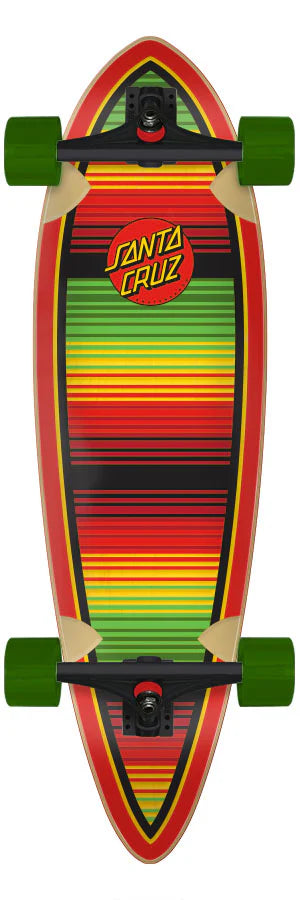 33” Santa Cruz Rad Dot Pintail Cruiser Complete