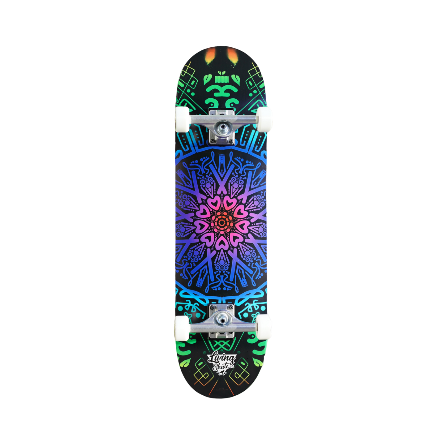 8.25” Longboard Living Mandala Skateboard