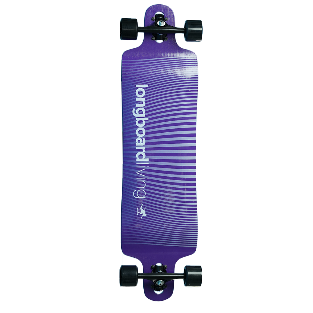 38" Longboard Living Double Drop - Purple