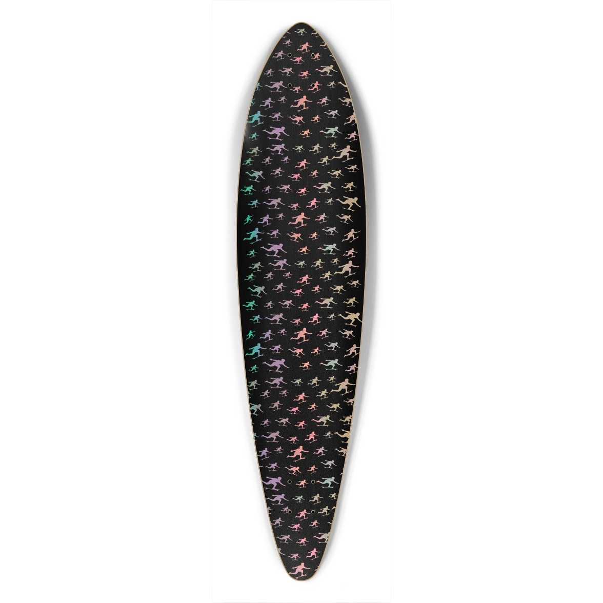 Longboard Living Pattern Pintail - Black / Multi