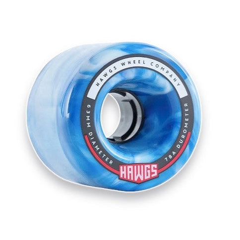 63mm 78a Fatty Hawgs Blue / White Swirl