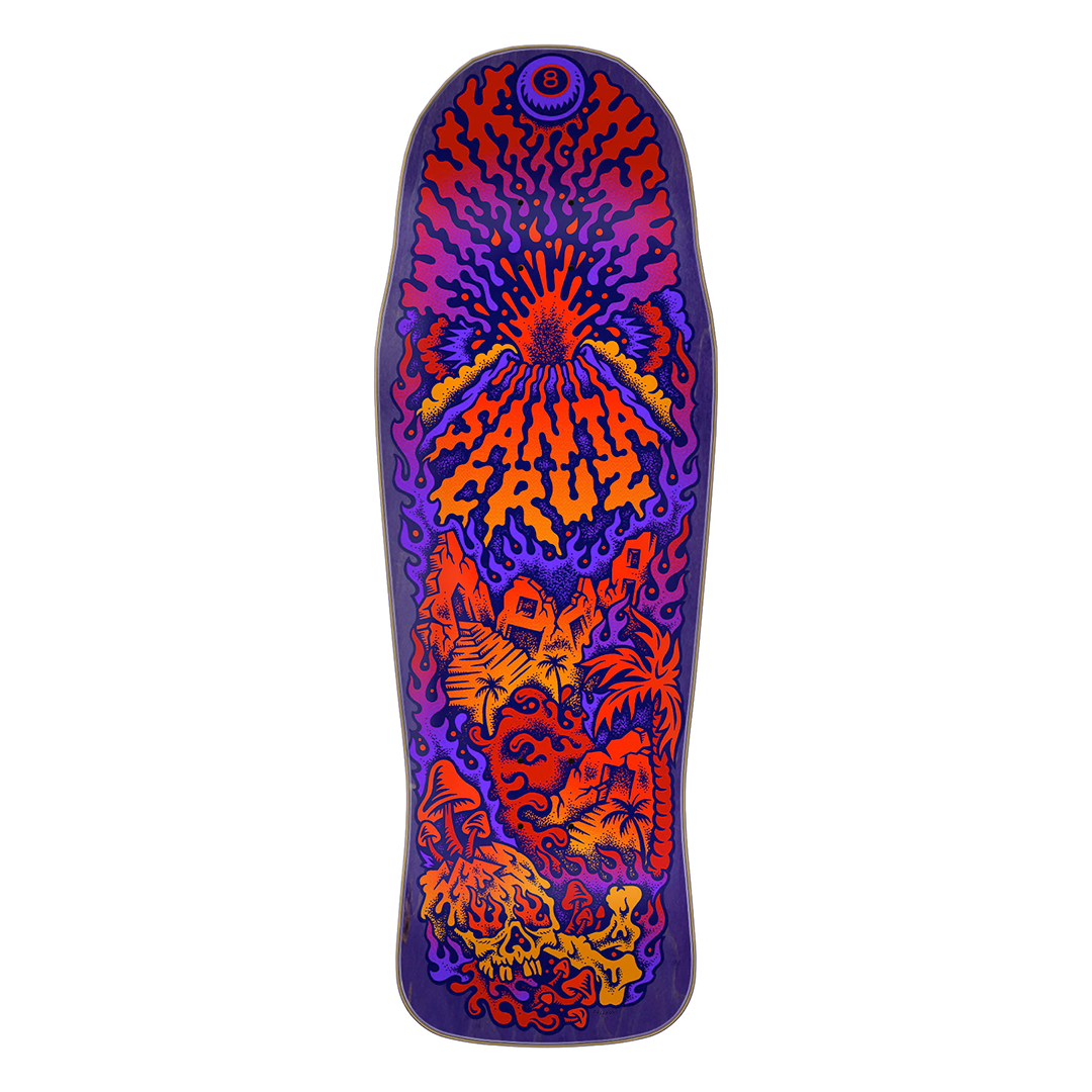 10.34in Winkowski Volcano Santa Cruz Shaped Skateboard Deck