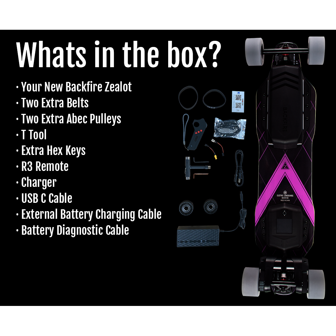 Backfire Skateboards Zealot S Belt Drive
