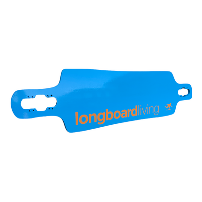 34” Longboard Living Drop Through deck - Blue / Orange
