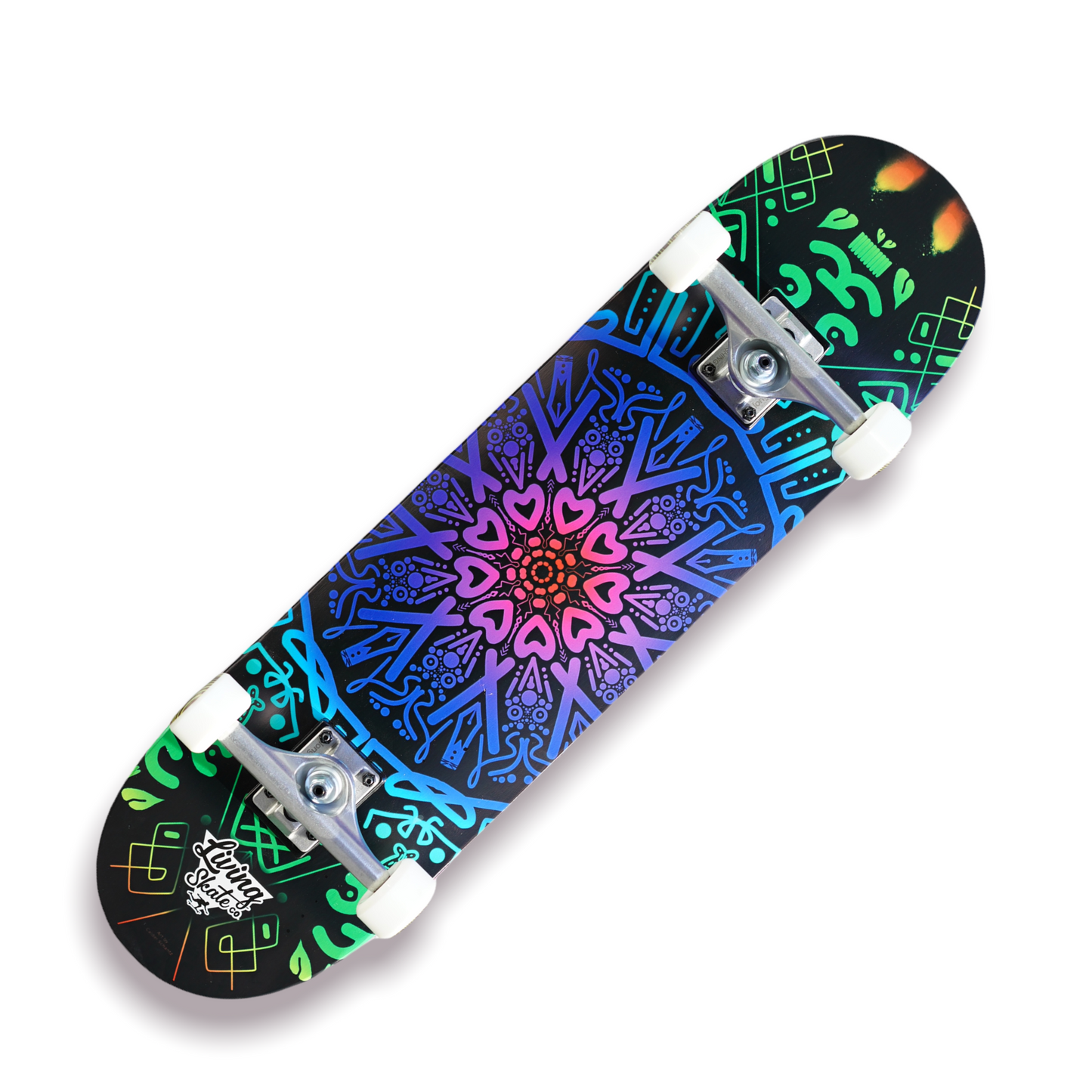 8.25” Longboard Living Mandala Skateboard