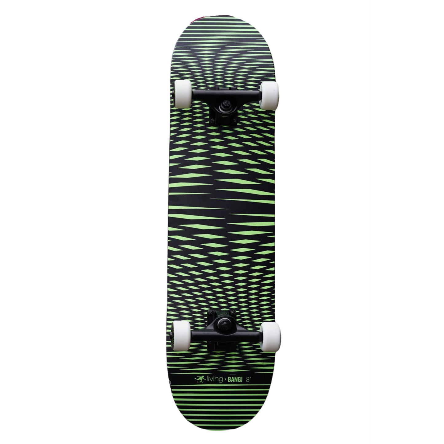 8” Skateboard Complete by longboard living x Bang Boards