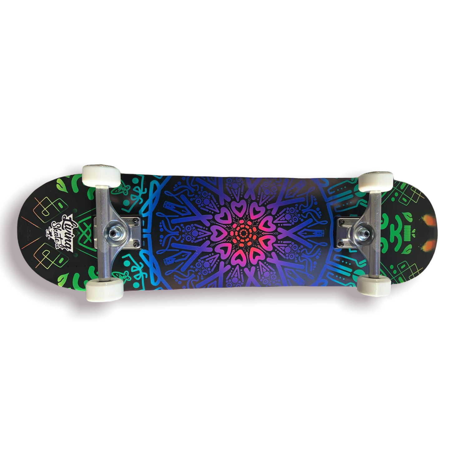 8.25” Longboard Living Mandala Skateboard