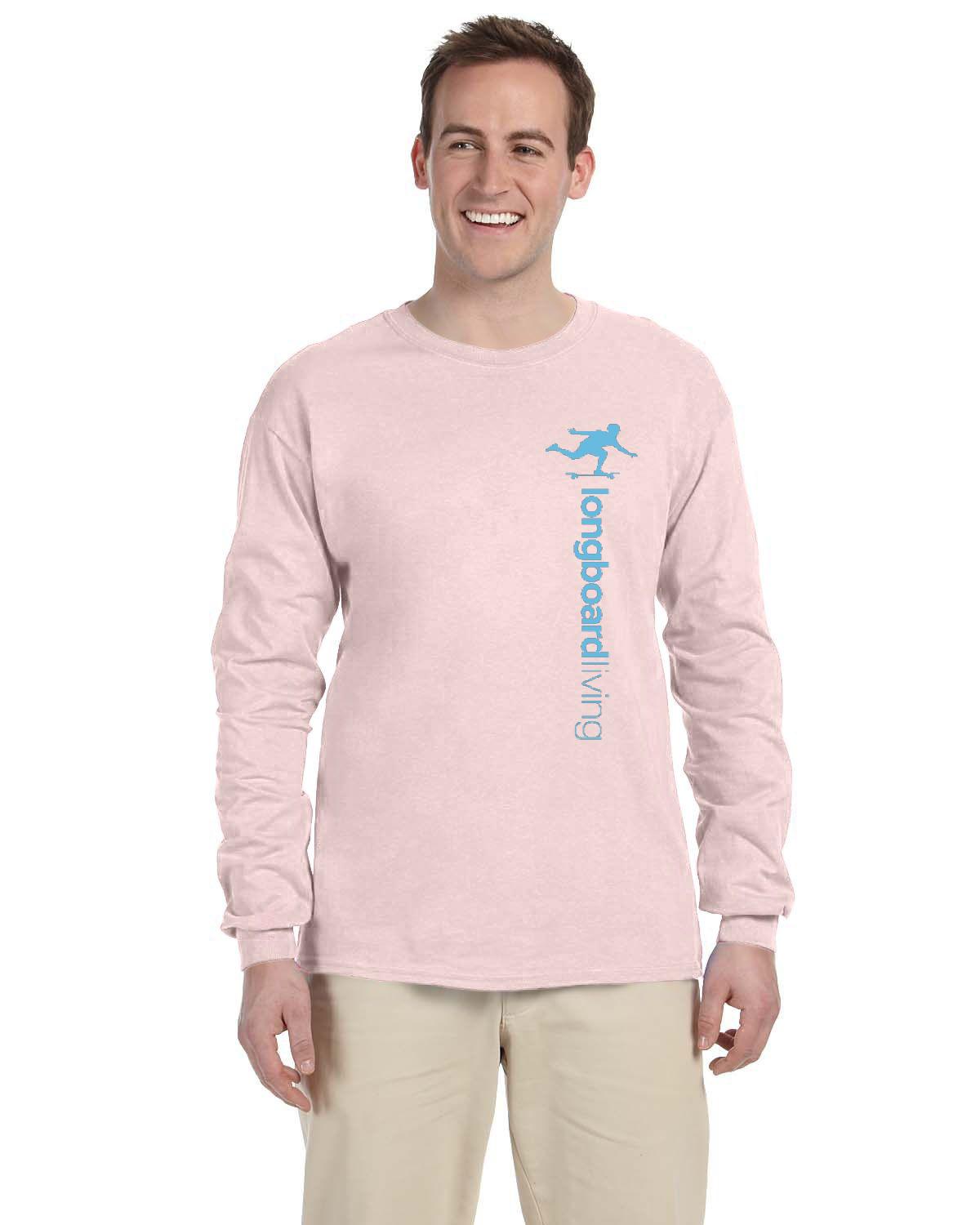 Longboard Living Long Sleeve Shirt - Vertical Blue Print