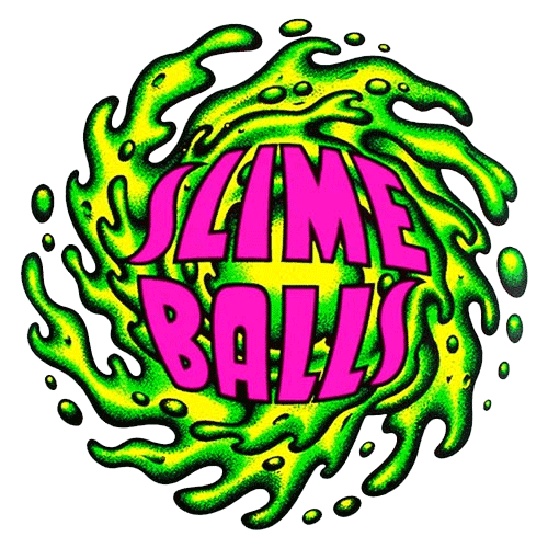 54.5mm 78a Slime Ball OG wheels green / pink