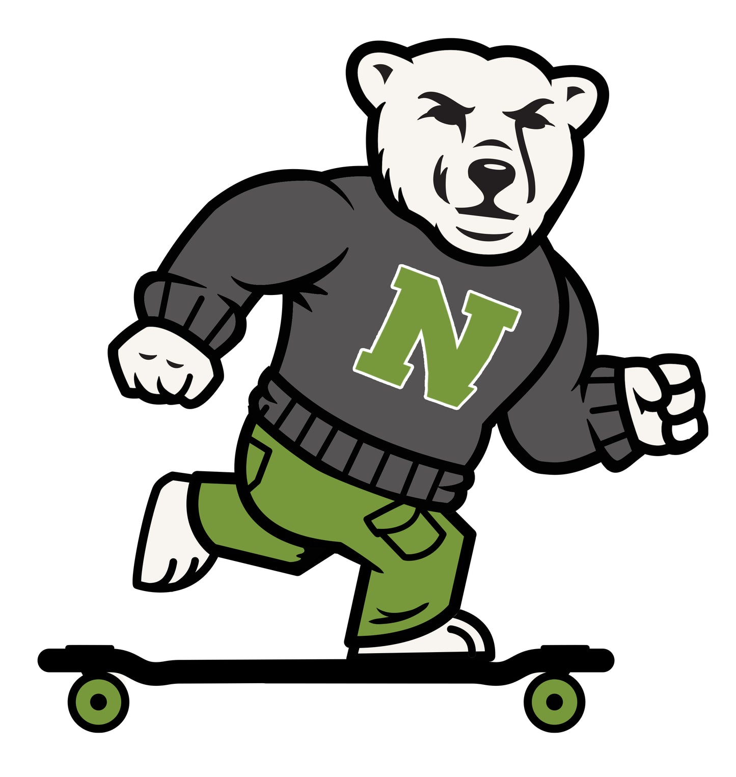 NANUK CREWNECK: NORTHSIDE OF THE MAP x LONGBOARD LIVING