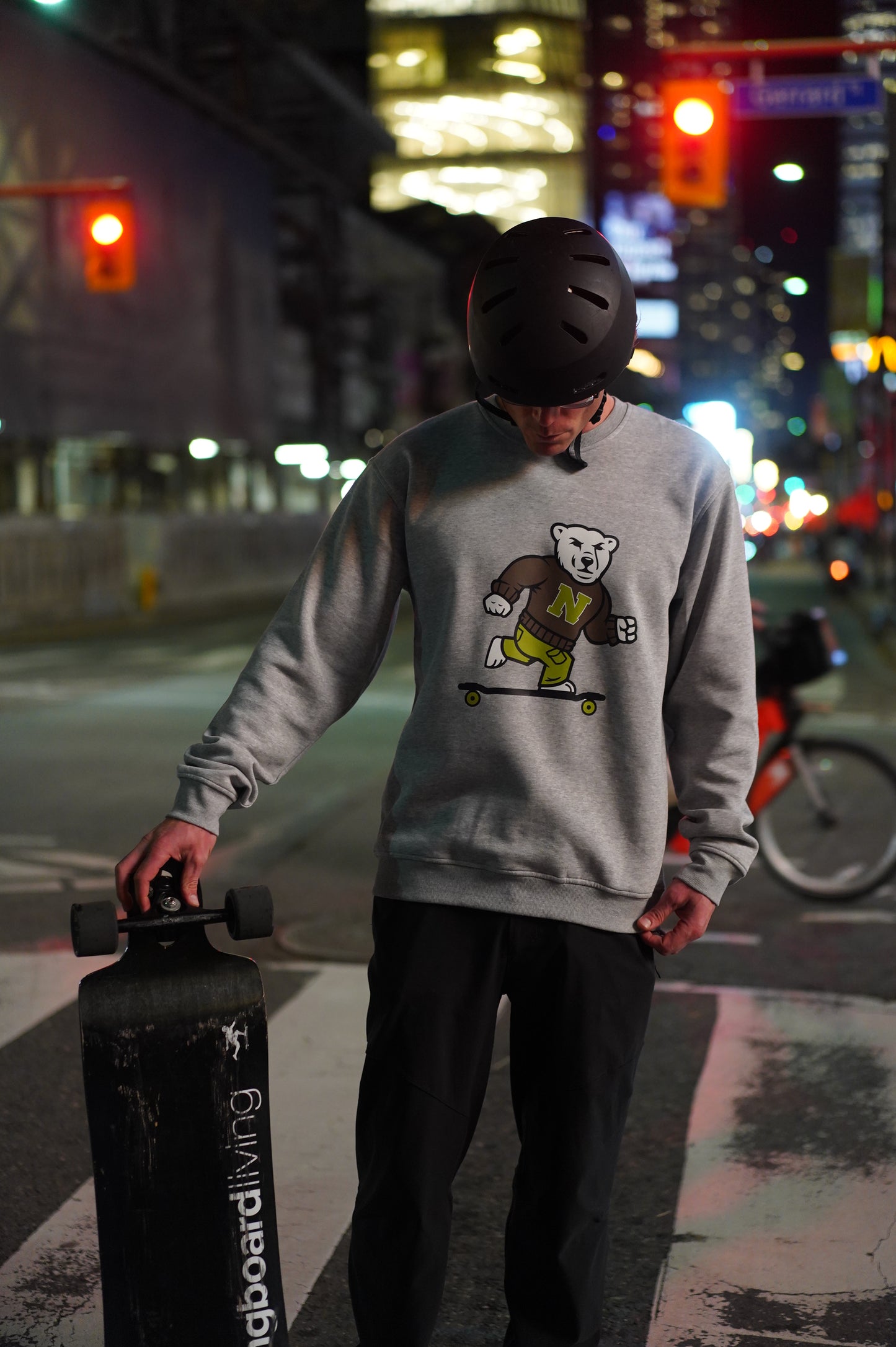NANUK CREWNECK: NORTHSIDE OF THE MAP x LONGBOARD LIVING