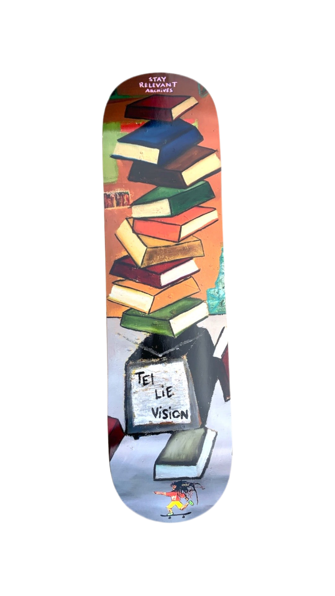 Malcolm Emilio x Stay Relevant Archive 8.25” Skateboard Deck
