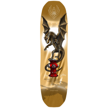 Powell Peralta Pro Andy Anderson Baby Heron (Vajra) GOLD FOIL FLIGHT® Skateboard Deck, 8.4 x 32.5