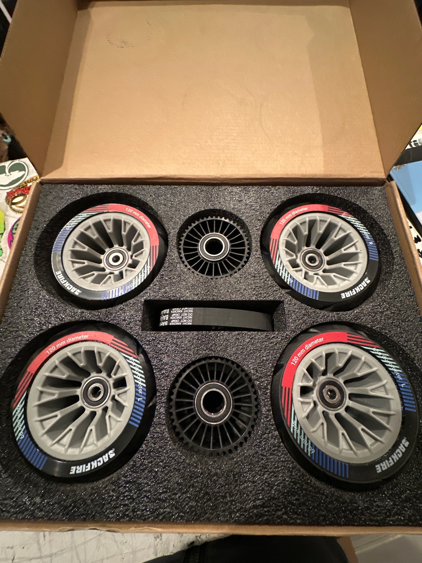 120mm Backfire electric skateboard Wheel kit