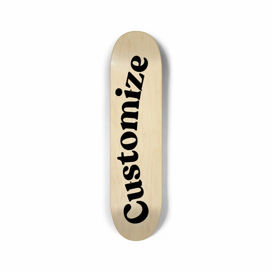 Custom printed skateboard