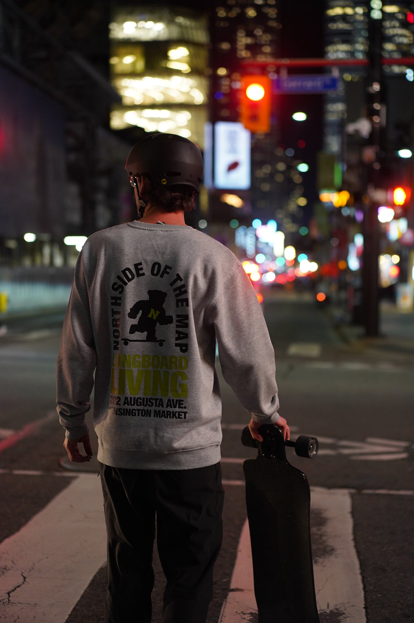 NANUK CREWNECK: NORTHSIDE OF THE MAP x LONGBOARD LIVING