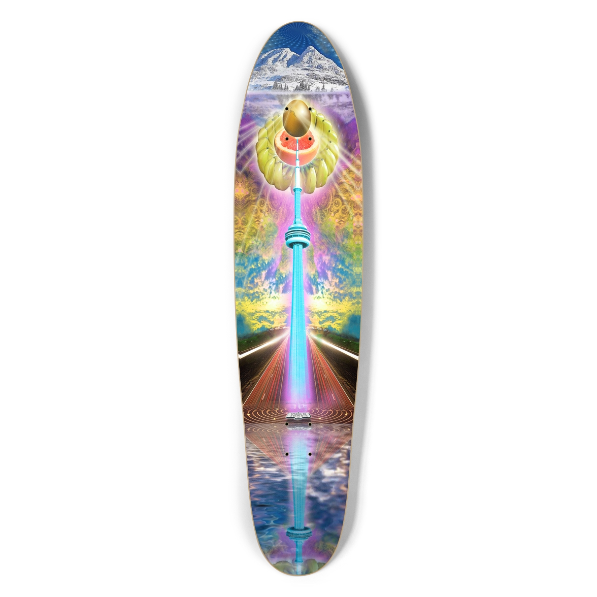 40" Longboard Living Pintail Psychadellic City - 2008 Edition