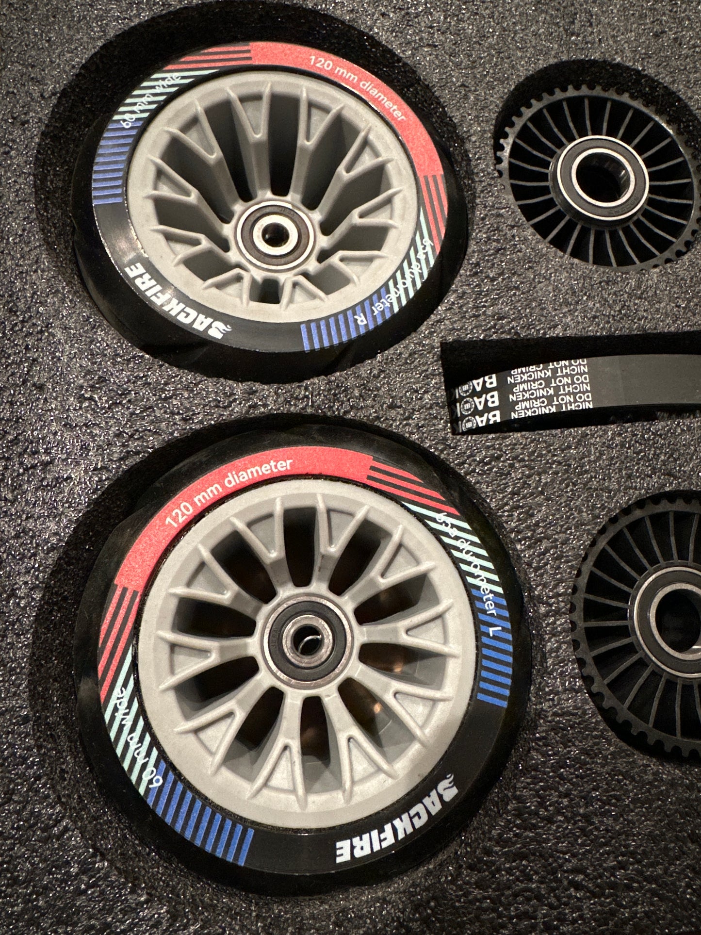 120mm Backfire electric skateboard Wheel kit