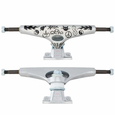 8.25” Krux Trucks K5 Silver Doodle