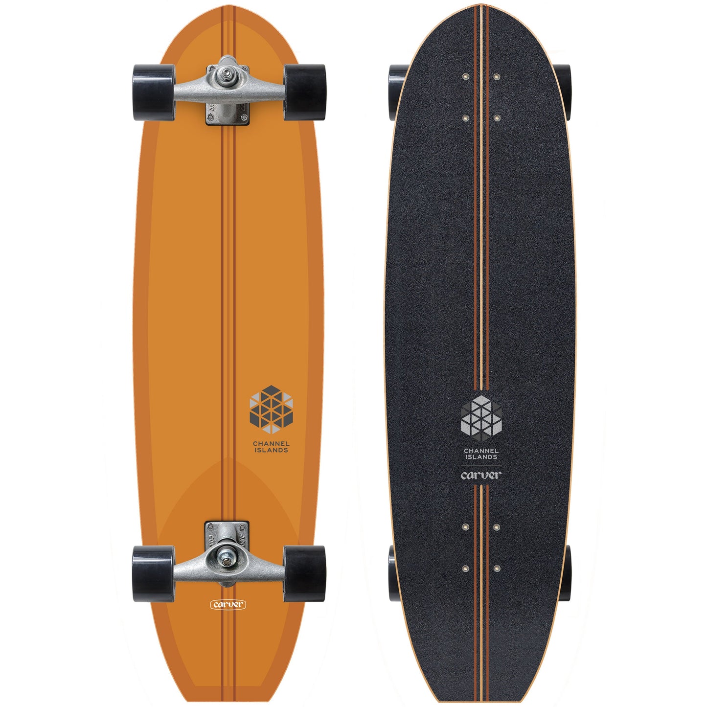 Carver Channel Islands Noserider 37 inch surfskate CX top and bottom