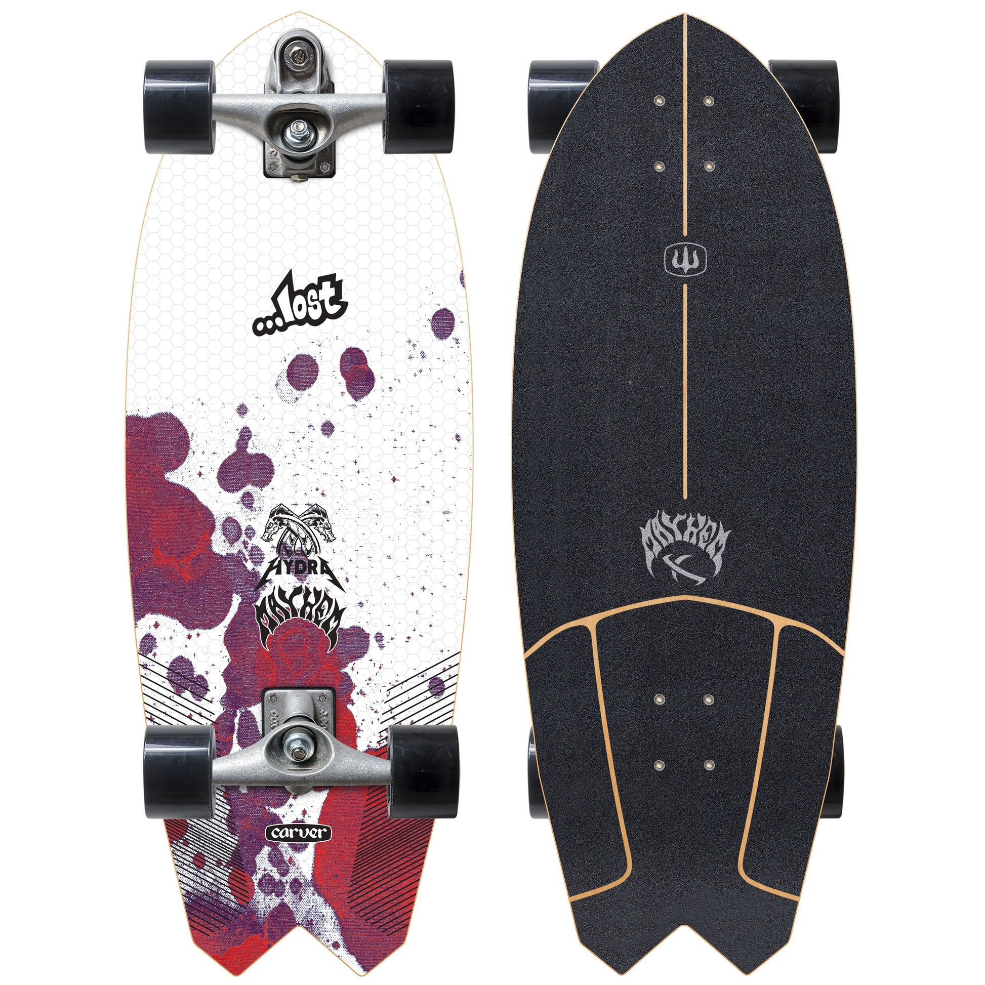 Carver Lost Hydra C7 surfskate complete