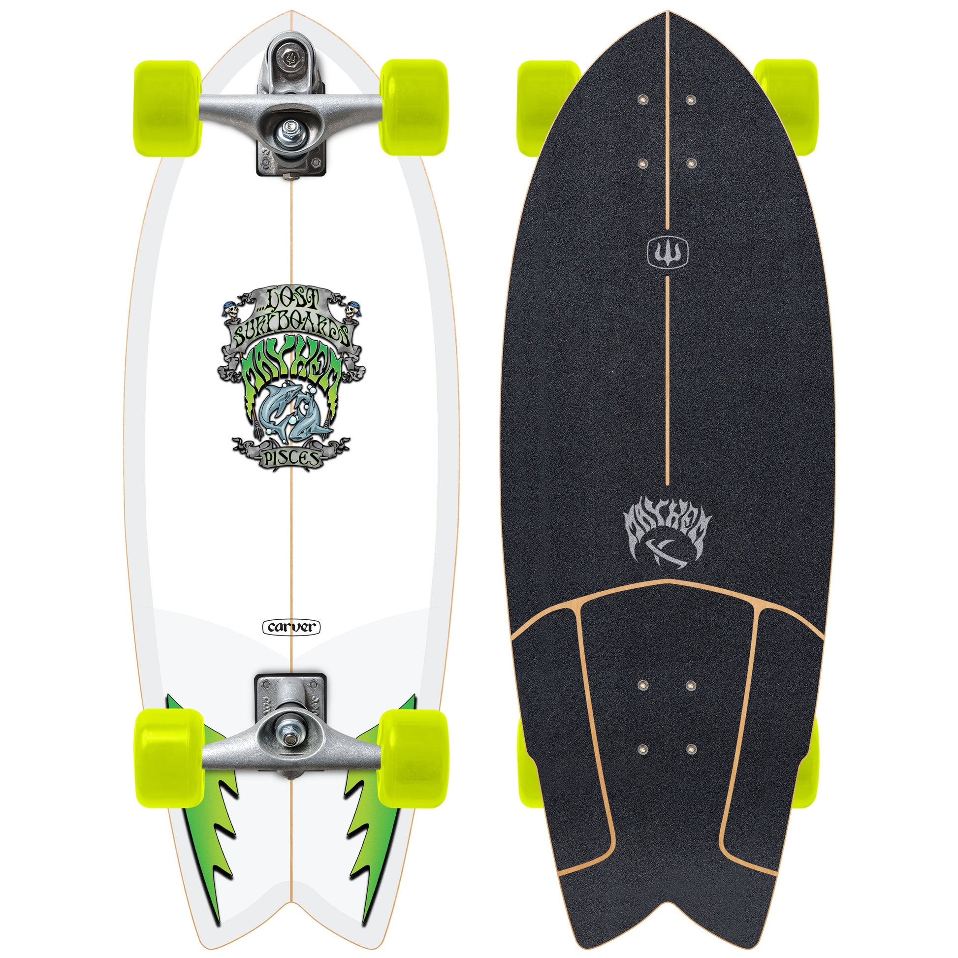 Carver Lost Pisces C7 surfskate complete