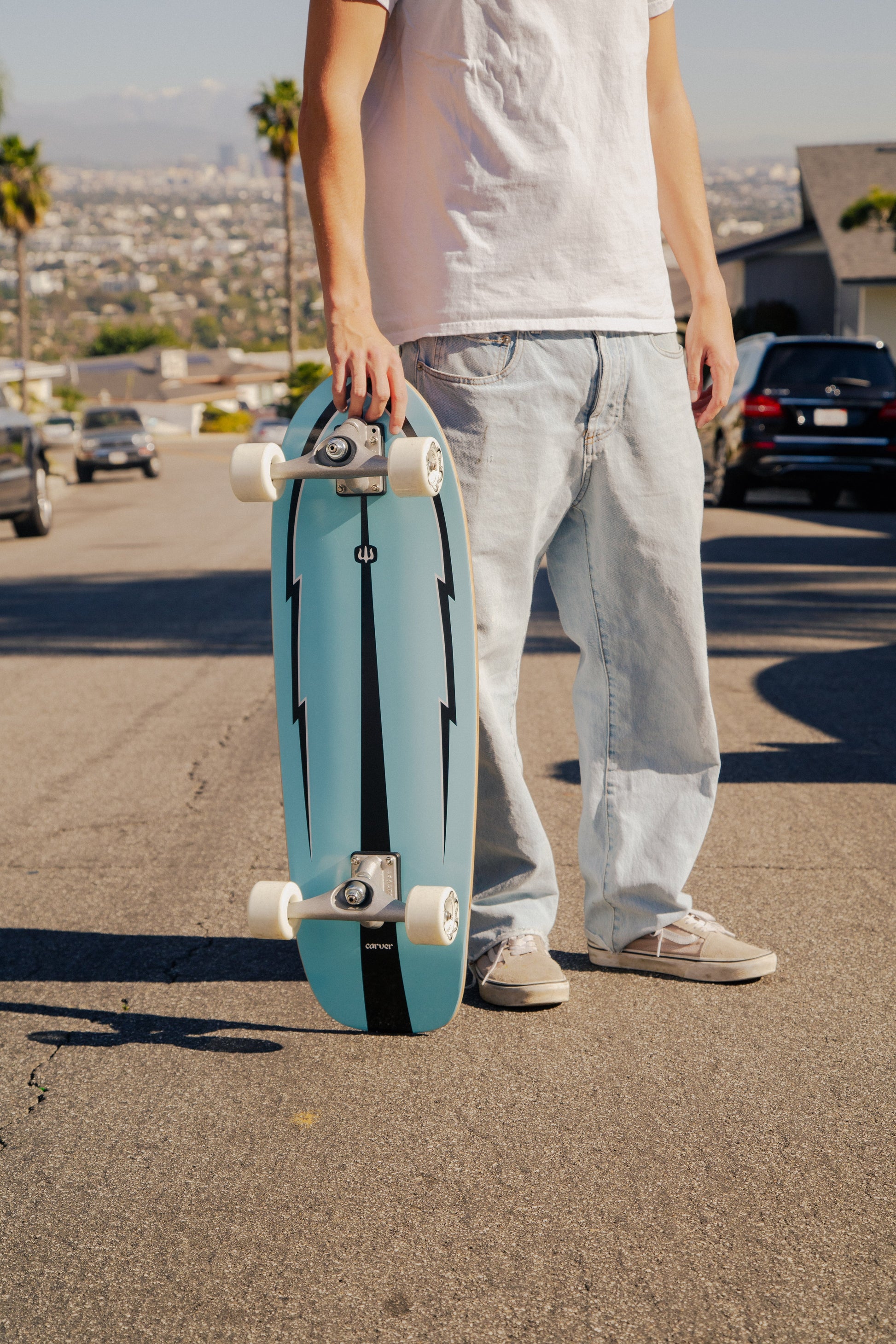 Carver surfskate lifestyle riding image
