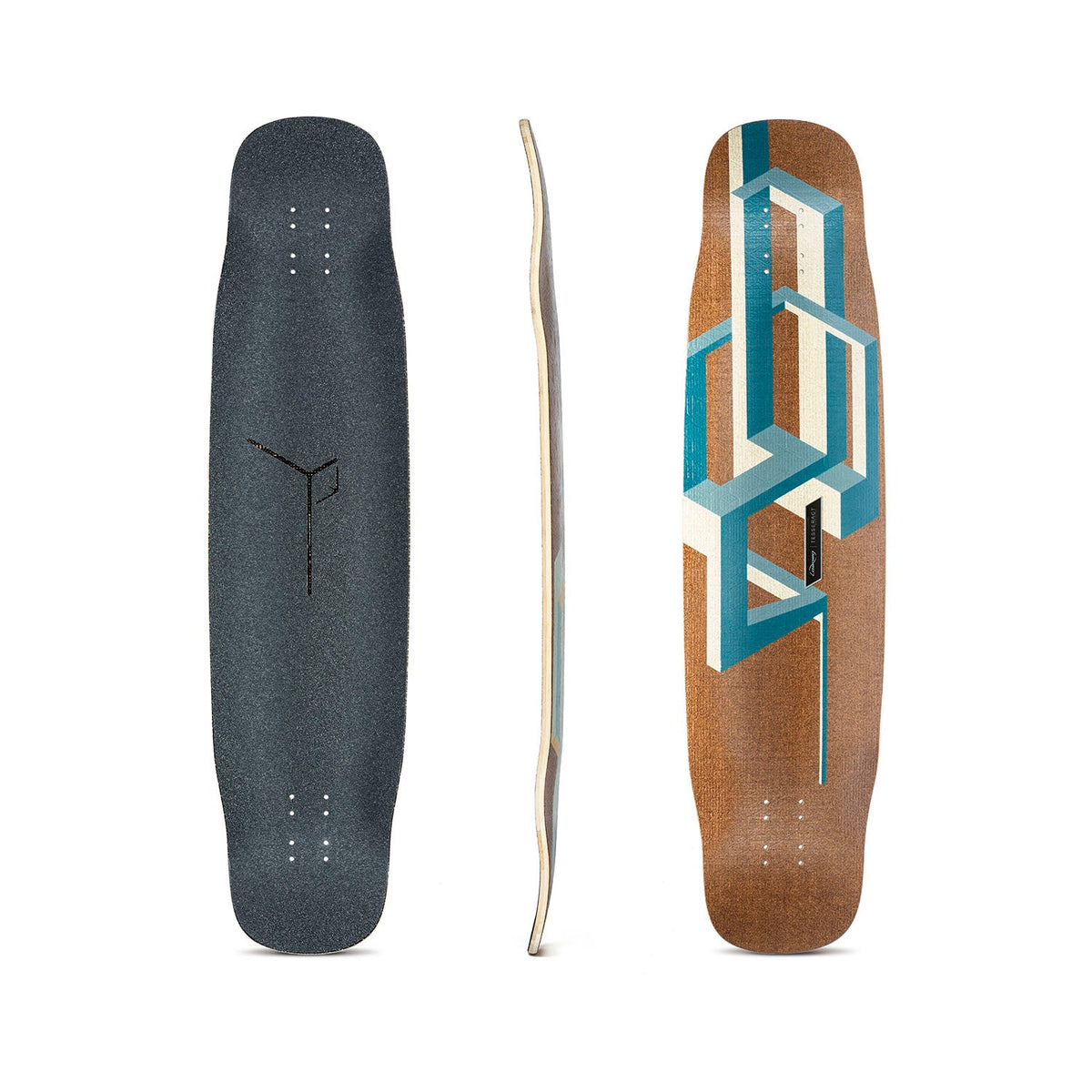 Loaded Basalt Tesseract Dark Blue deck