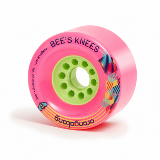 Orangatang Bee's Knees 90mm 83a Pink longboard wheel