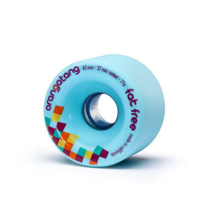 Orangatang Fat Free 65mm 77a Blue longboard wheel
