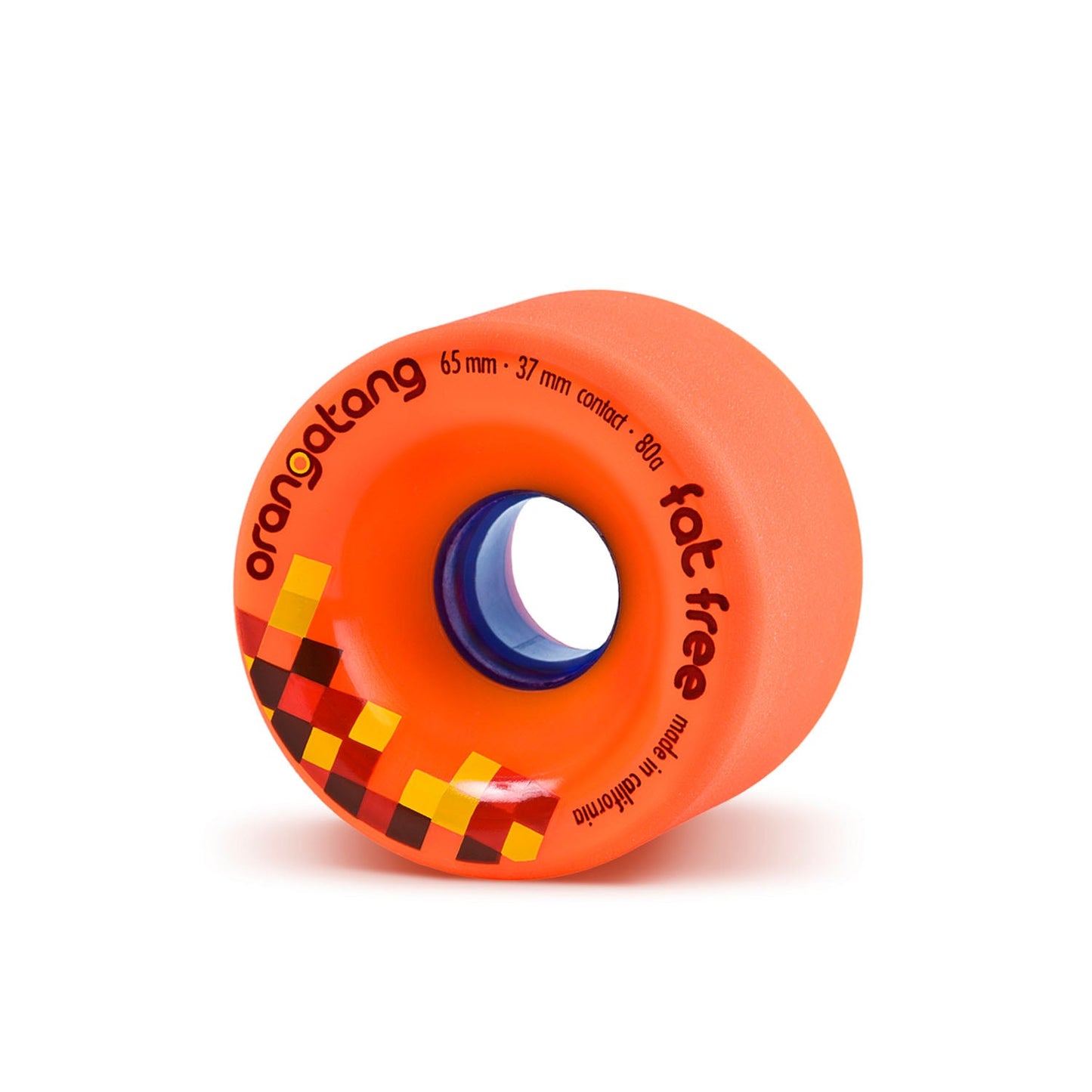 Orangatang Fat Free 65mm 80a Orange longboard wheel