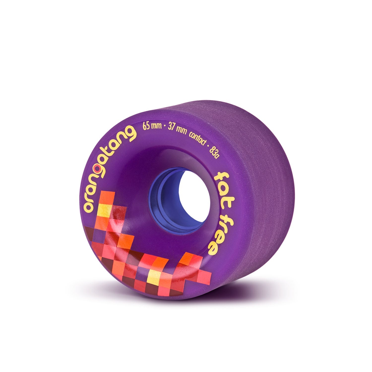 Orangatang Fat Free 65mm 83a Purple longboard wheel