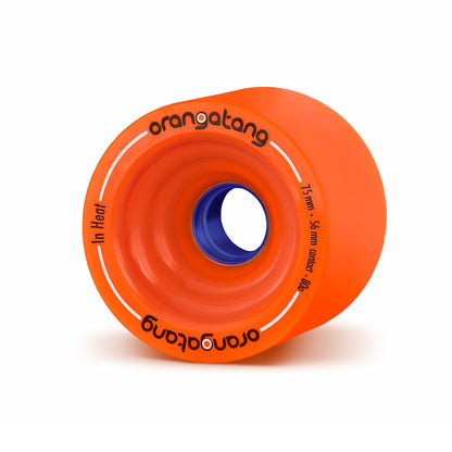 Orangatang In Heat 75mm 80a Orange longboard wheel