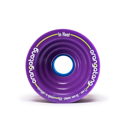 Orangatang In Heat 75mm 83a Purple front view