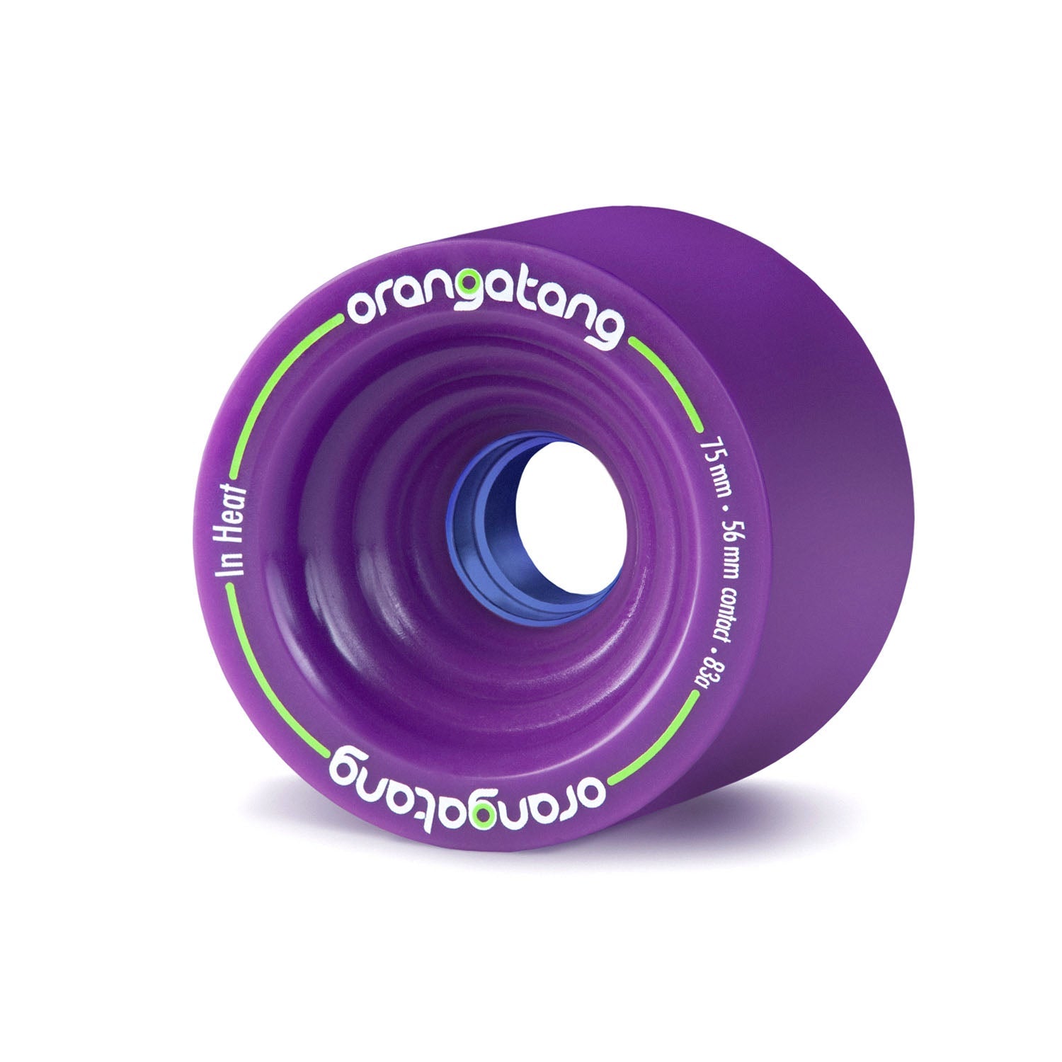 Orangatang In Heat 75mm 83a Purple longboard wheel