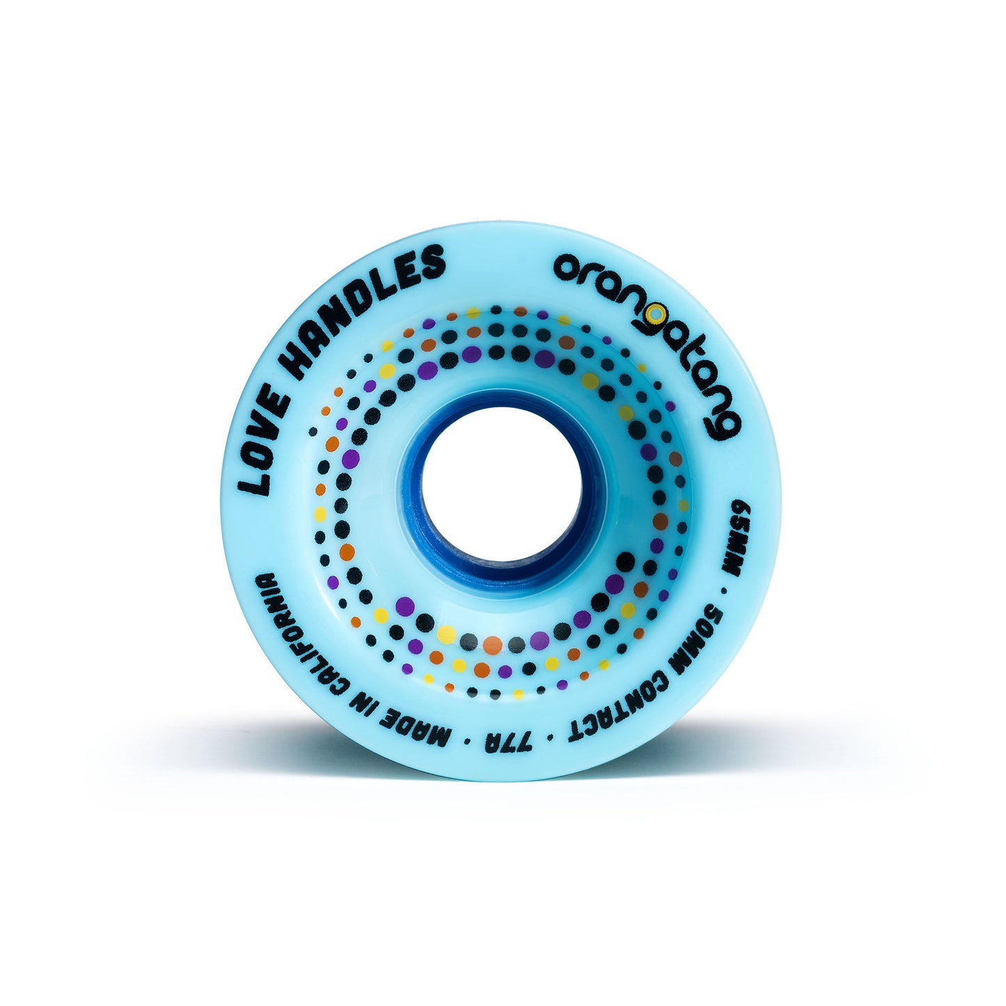 Orangatang Love Handles 65mm 77a Blue longboard wheel