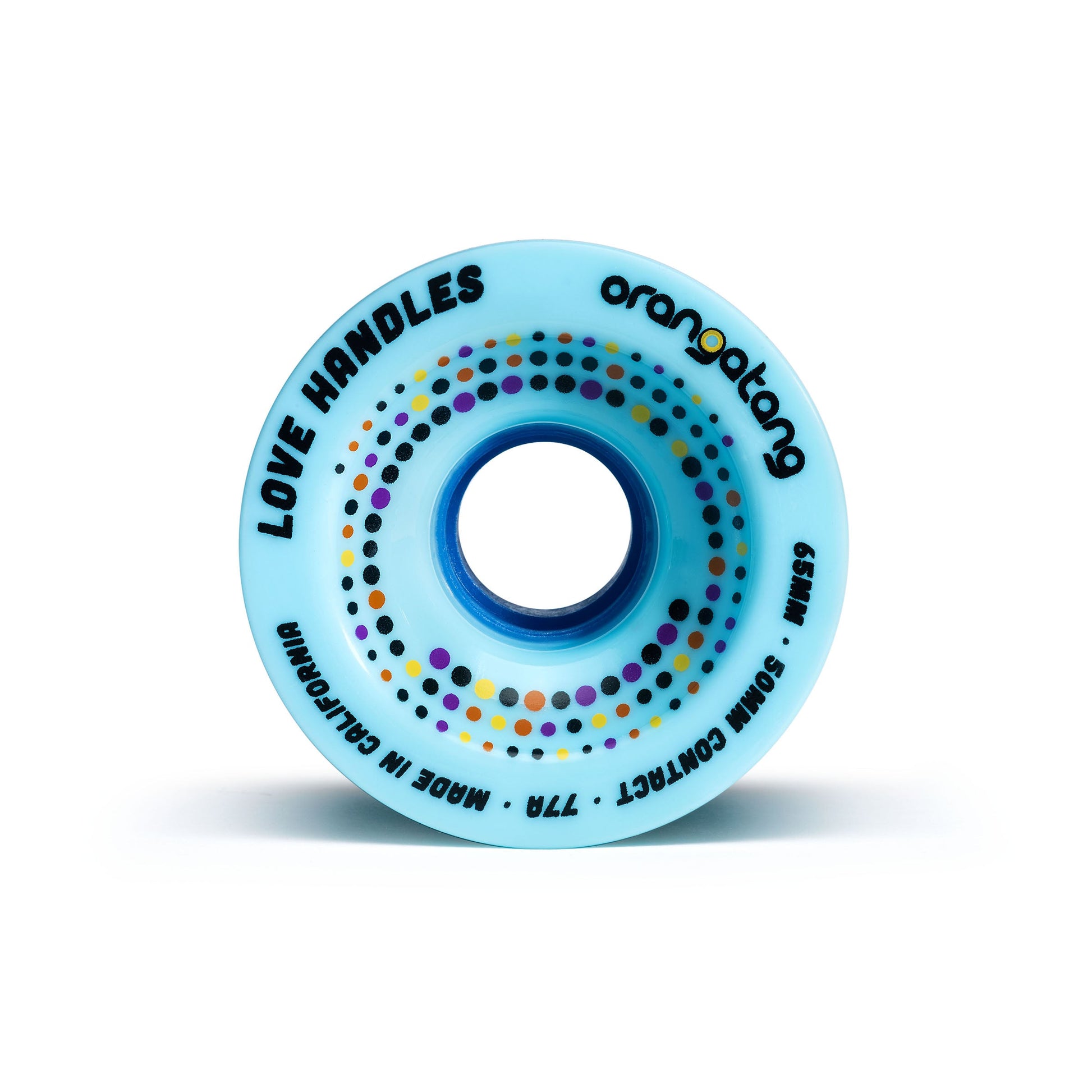 Orangatang Love Handles 65mm 77a Blue longboard wheel