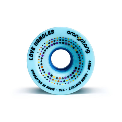 Orangatang Love Handles 65mm 77a Blue longboard wheel