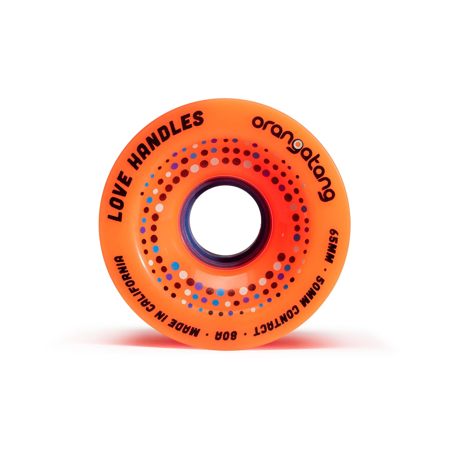 Orangatang Love Handles 65mm 80a Orange longboard wheel