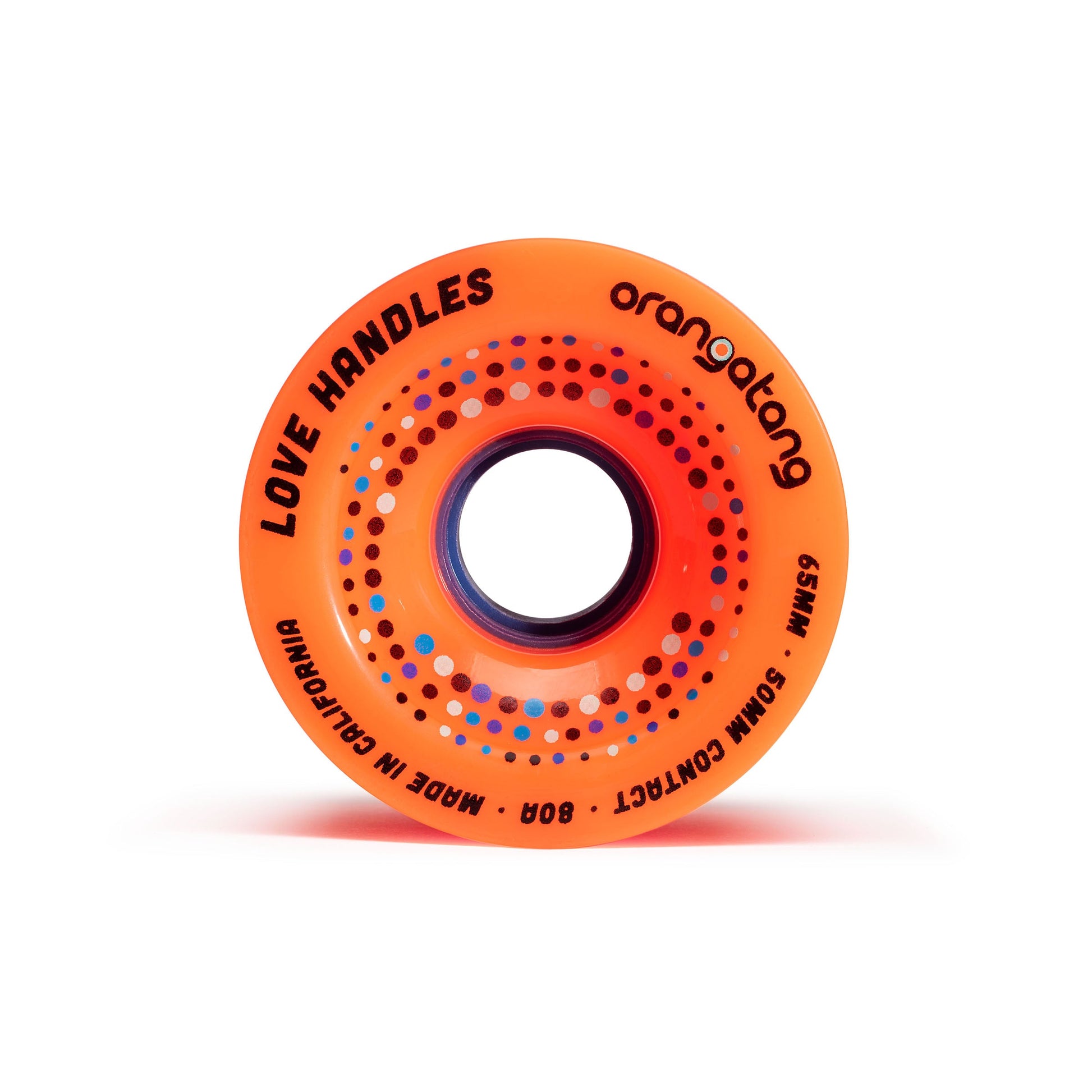 Orangatang Love Handles 65mm 80a Orange longboard wheel