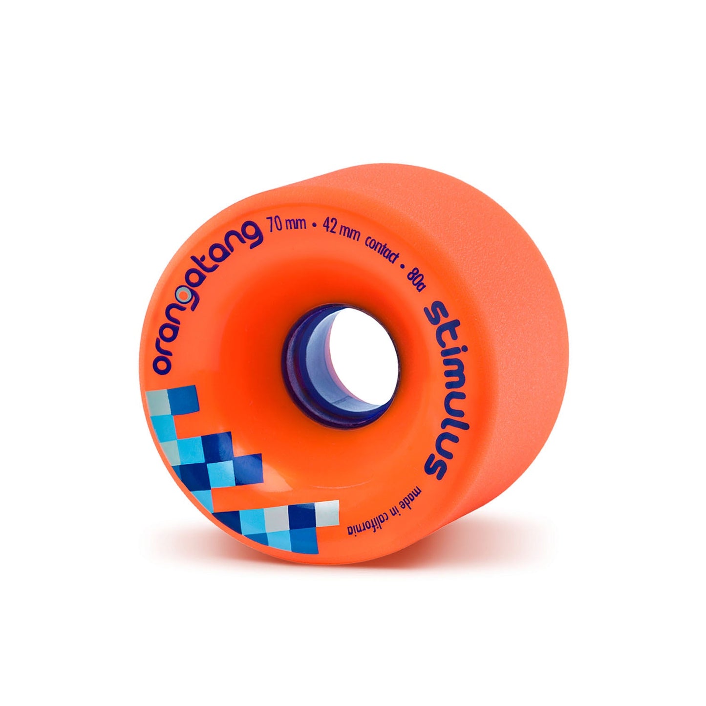 Orangatang Stimulus 70mm 80a Orange longboard wheel