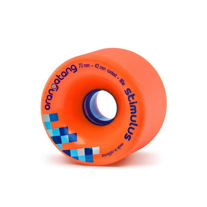 Orangatang Stimulus 70mm 80a Orange longboard wheel
