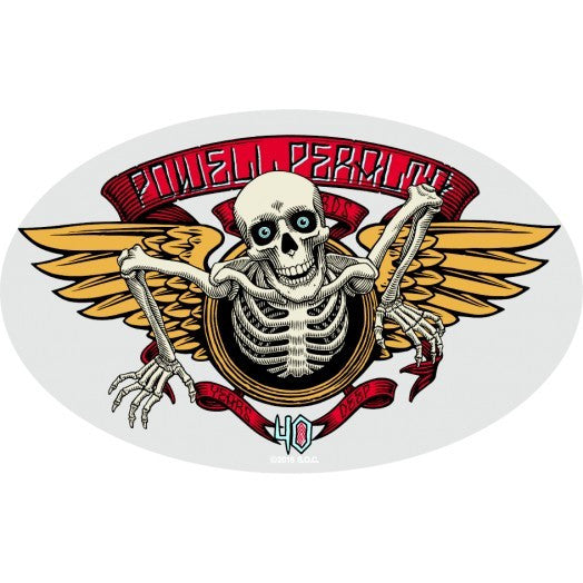 Powell Peralta 40th Anniversary Winged Ripper Sticker