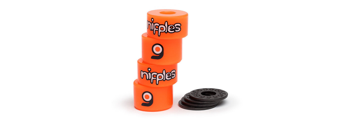 85A Orangatang Nipple Bushings Orange