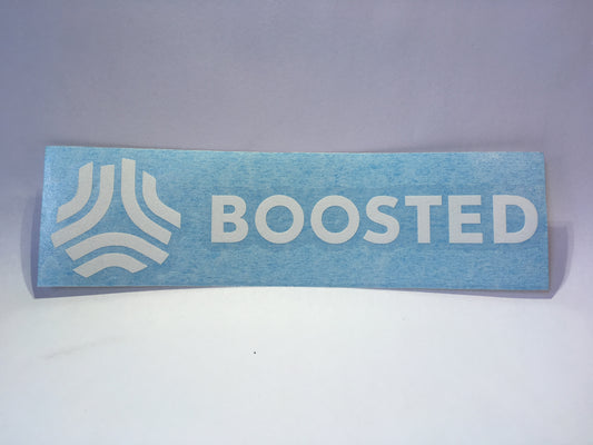 Boosted White Decal Sticker 6 x 1.5