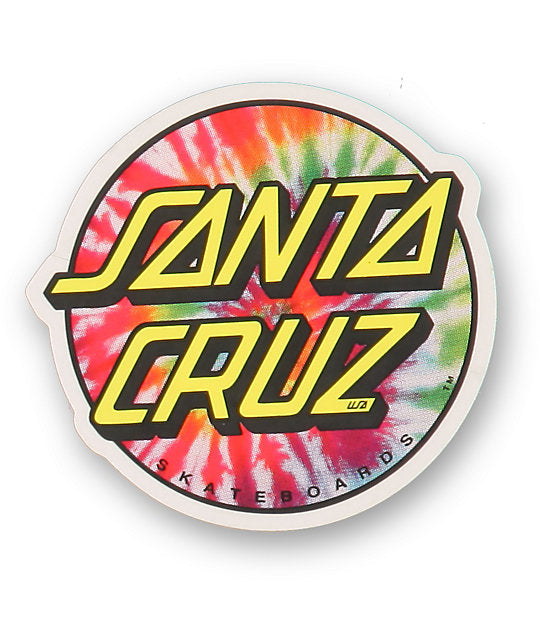 Santa Cruz Tie Dye Dot 3" Sticker