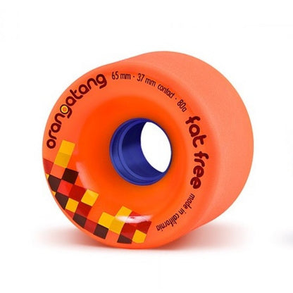 65mm 80a Orangatang Wheels Fat Free Orange