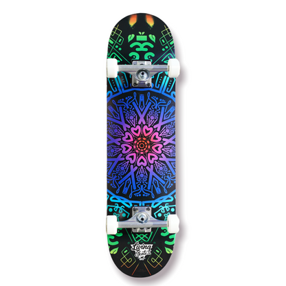 8.25” Longboard Living Mandala Skateboard